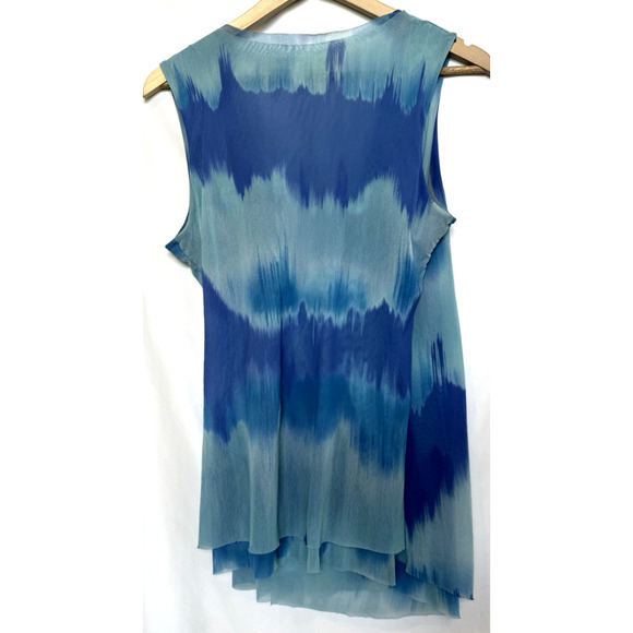 Piper & Sparrow Womens Sleeveless Beachy Wrap Top Size XL Sheer Resort Vaca Casu - Picture 7 of 11